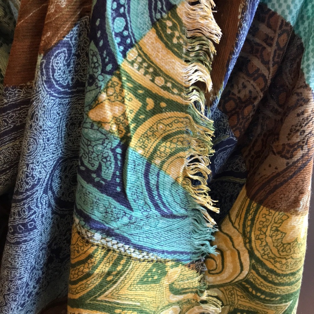 Anne Klein Multicolor Patchwork Scarf - image 3